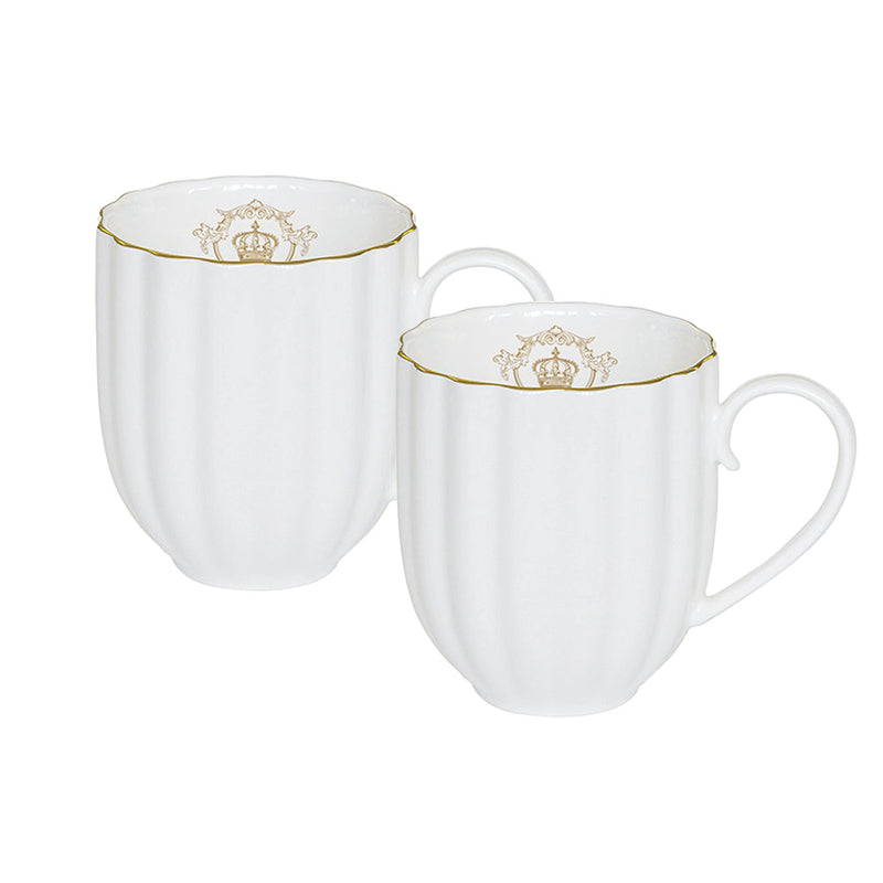 Easy Life - Royale White Set of 2 300ml Mugs