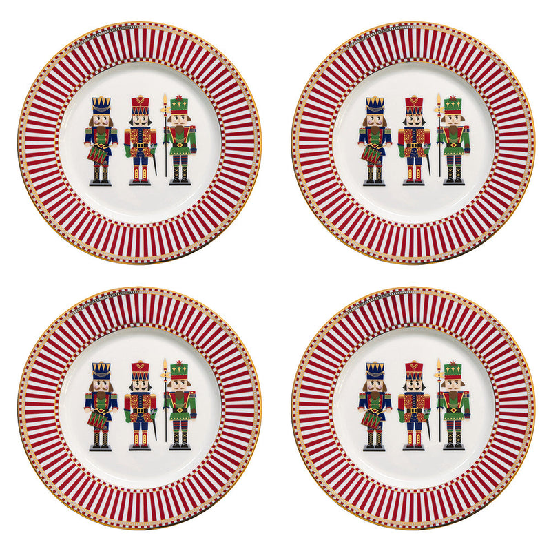 Easy Life - Nutcracker 19cm (7.5in) Set of 4 Dessert Plates