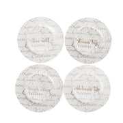 BOWRING - Celebration Set of 4 Dessert Plates