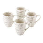 BOWRING - Celebration Set of 4 Mugs