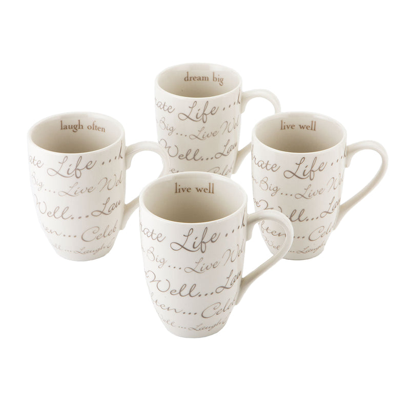 BOWRING - Celebration Set of 4 Mugs