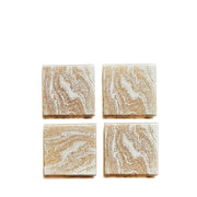 BOWRING - Champagne Glitter Set 4 Square Coasters
