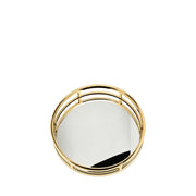 BOWRING - Aspen 19" Round Tray, Matte Gold