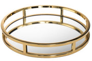 BOWRING - Aspen 13" Round Tray, Matte Gold