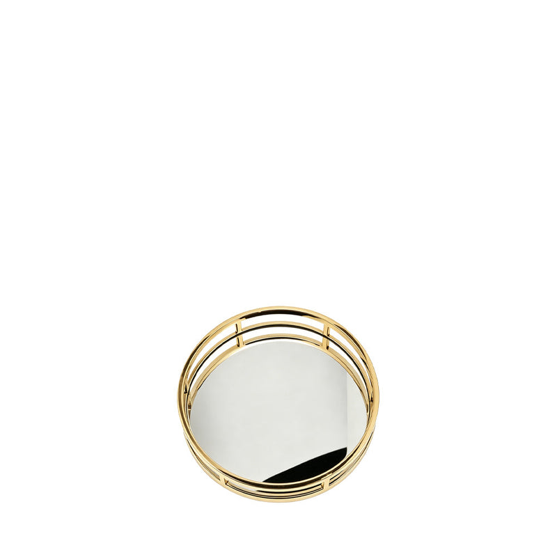BOWRING - Aspen 13" Round Tray, Matte Gold
