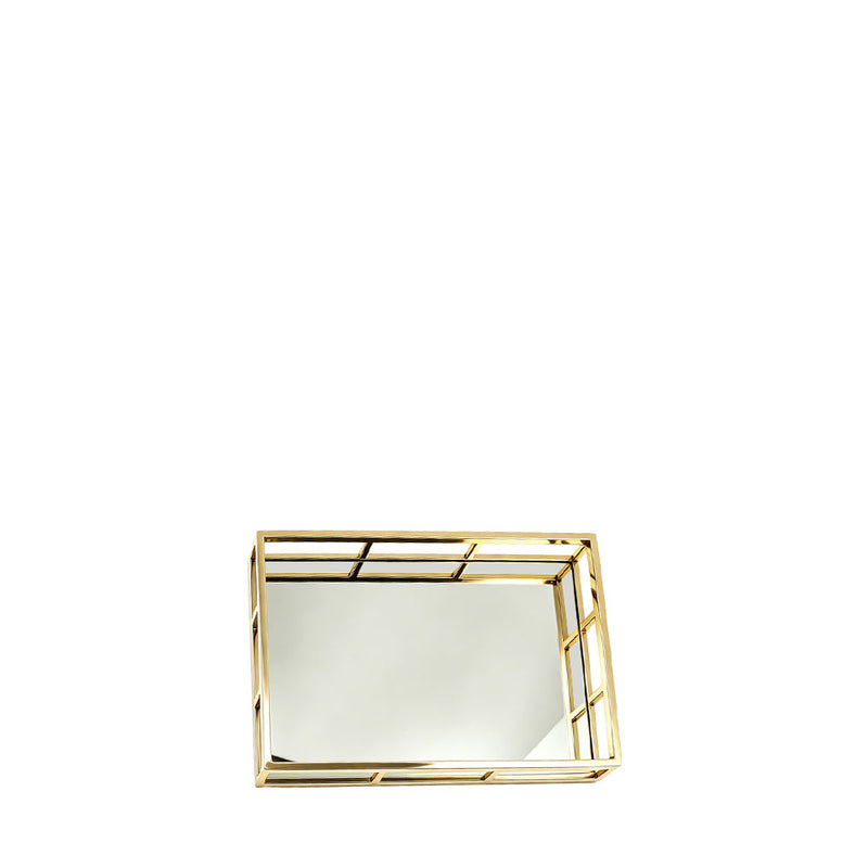 BOWRING - Aspen 16" x 10" Tray, Matte Gold