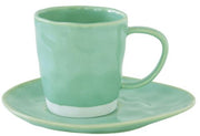Easy Life - Interiors 120ml Espresso Cup & saucer, Aqua