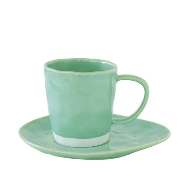 Easy Life - Interiors 250ml Cup & saucer, Aqua