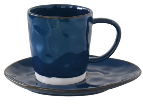 Easy Life - Interiors 250ml Cup & saucer, Blue