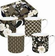 Easy Life - Art & Deco 300ml Mugs, Set of 4