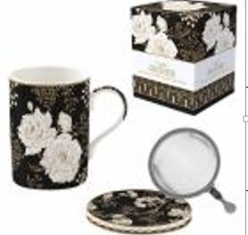 Easy Life - Art & Deco 350ml Mug with Lid & Metal Infuser