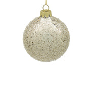BOWRING - 8cm Iced Champagne Ornament