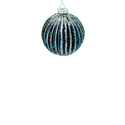BOWRING - 8cm Fluted Blue Ornament