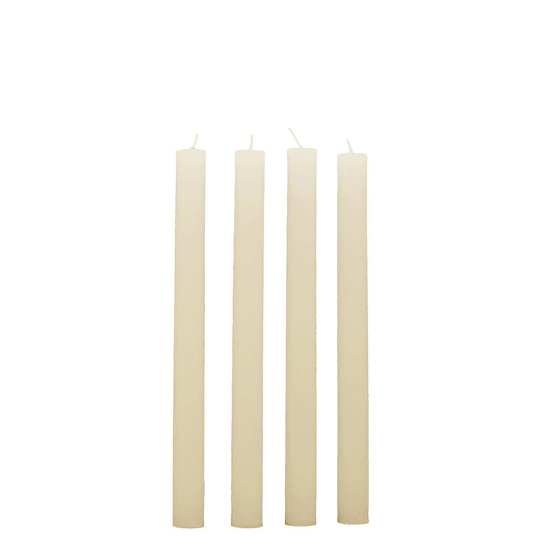 BOWRING - Rustic Chantilly Dinner Candle Set of 4