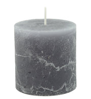 BOWRING - Rustic Pewter 3 x 3" Pillar Candle