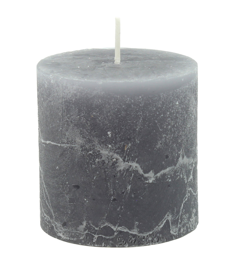 BOWRING - Rustic Pewter 3 x 3" Pillar Candle