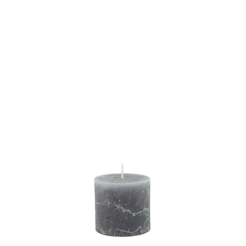 BOWRING - Rustic Pewter 3 x 3" Pillar Candle