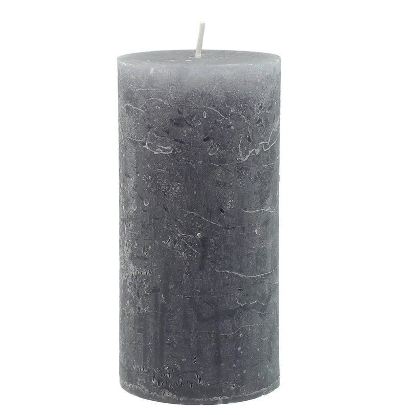 BOWRING - Rustic Pewter 3 x 6" Pillar Candle
