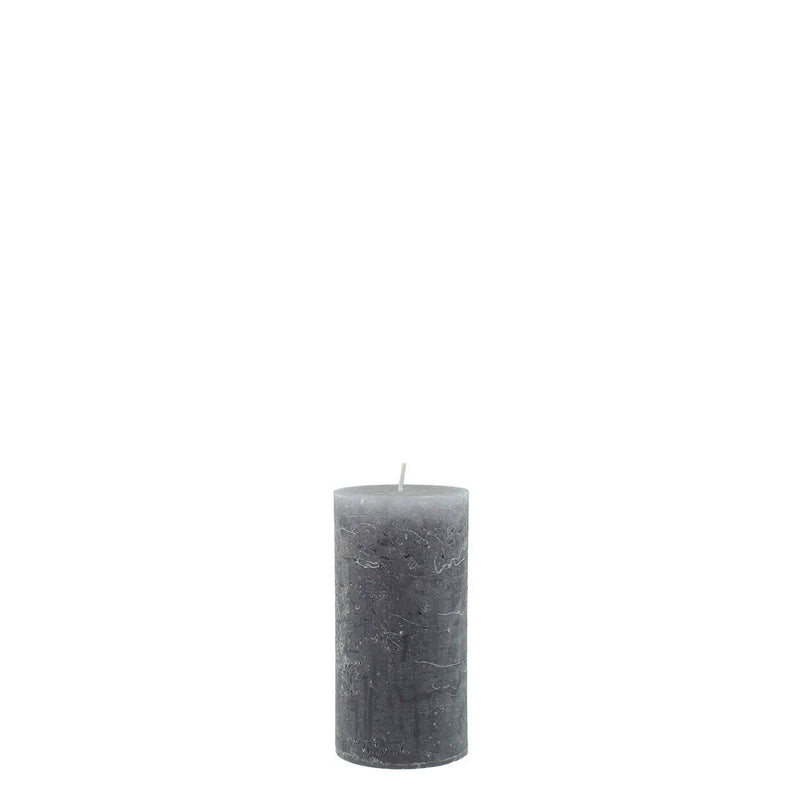 BOWRING - Rustic Pewter 3 x 6" Pillar Candle