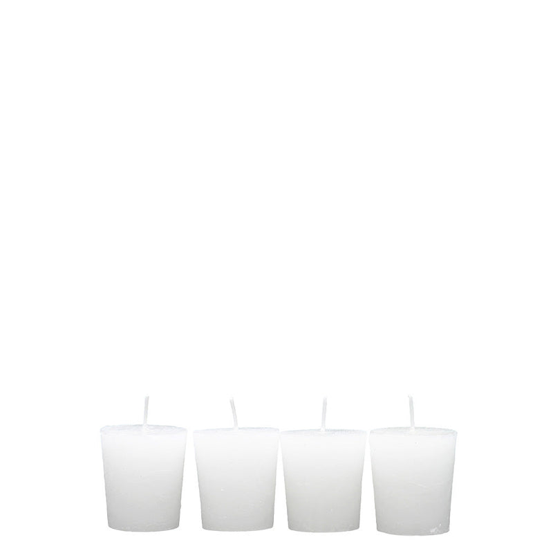 BOWRING - Votive Candles Set of 4 Blanco
