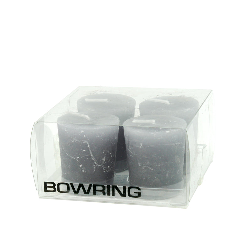 BOWRING - Votive Candles Set of 4 Pewter