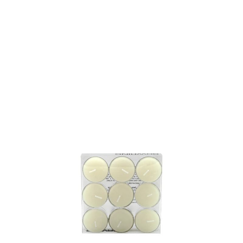 BOWRING - Tealight Candles Set of 9 Chantilly