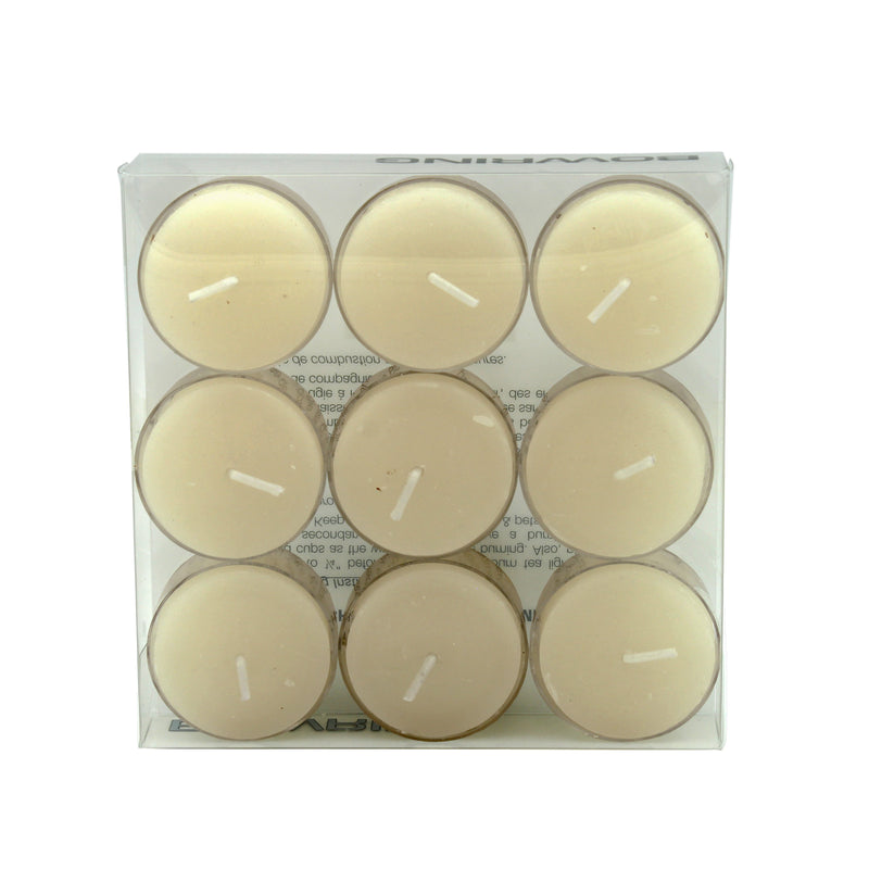 BOWRING - Tealight Candles Set of 9 Chantilly