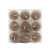 BOWRING - Tealight Candles Set of 9 Stone