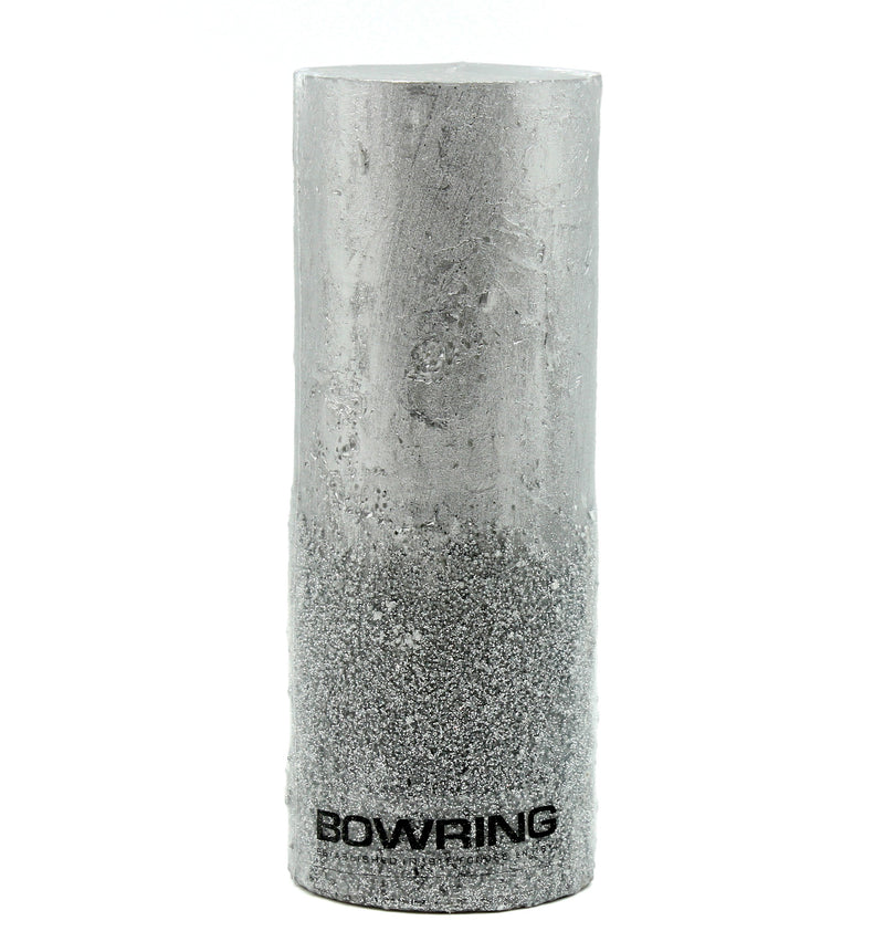 BOWRING - Glamour Sil. 2.75 x 7" Pillar Candle