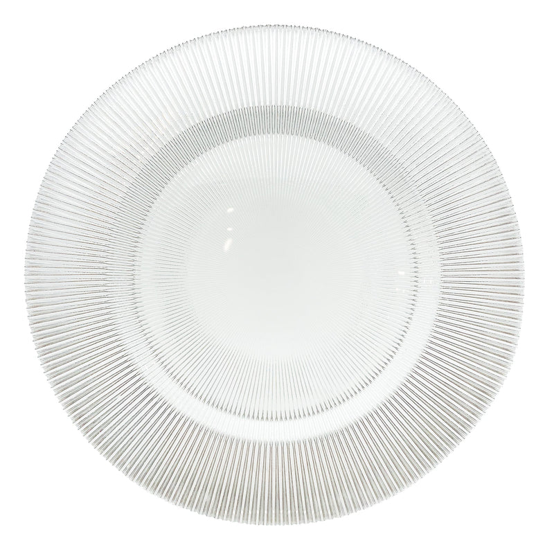 BOWRING - Radiance 33cm Clear Glass Charger Plate