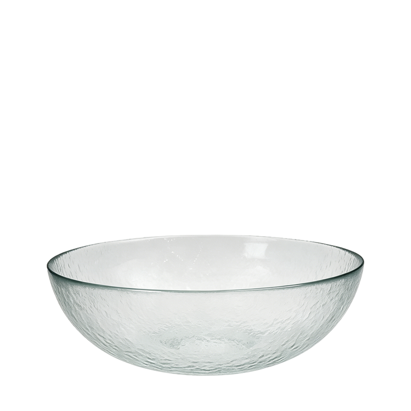 BOWRING - Glacier 28cm Clear Glass Shallow Bowl