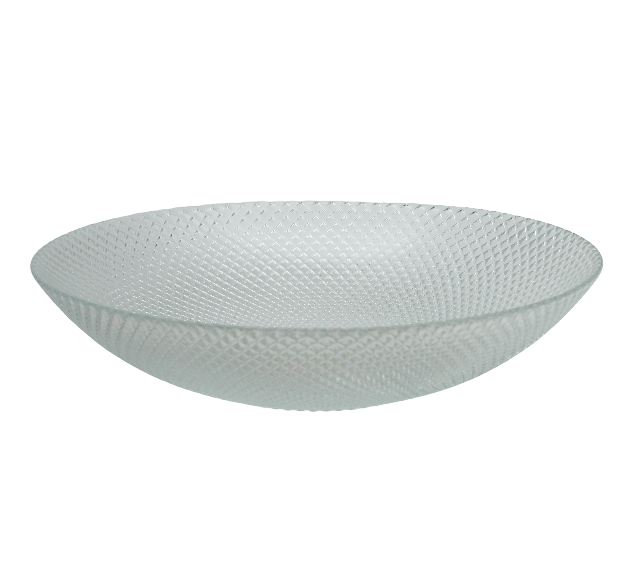 BOWRING - Calista 26cm Shallow Glass Serving Bowl