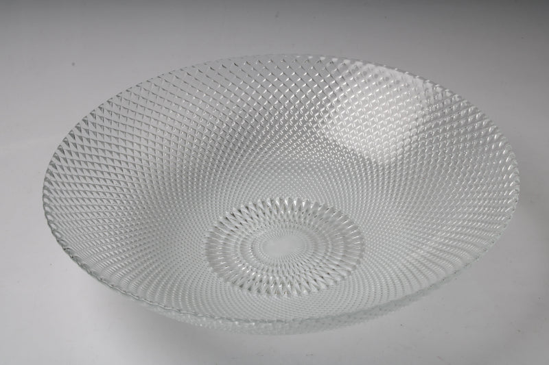 BOWRING - Calista 26cm Shallow Glass Serving Bowl