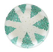 BOWRING - Forest Dream 21cm Glass Plate, Green