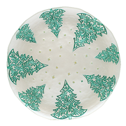 BOWRING - Forest Dream 33cm Glass Plate, Green