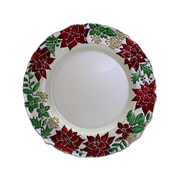 BOWRING - Classic Christmas 32cm Glass Charger