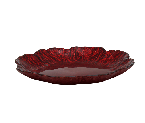 BOWRING - Opulence 16cm Glass Red Plate