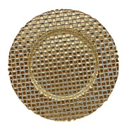 BOWRING - Tessa 32cm Gold Glass Charger