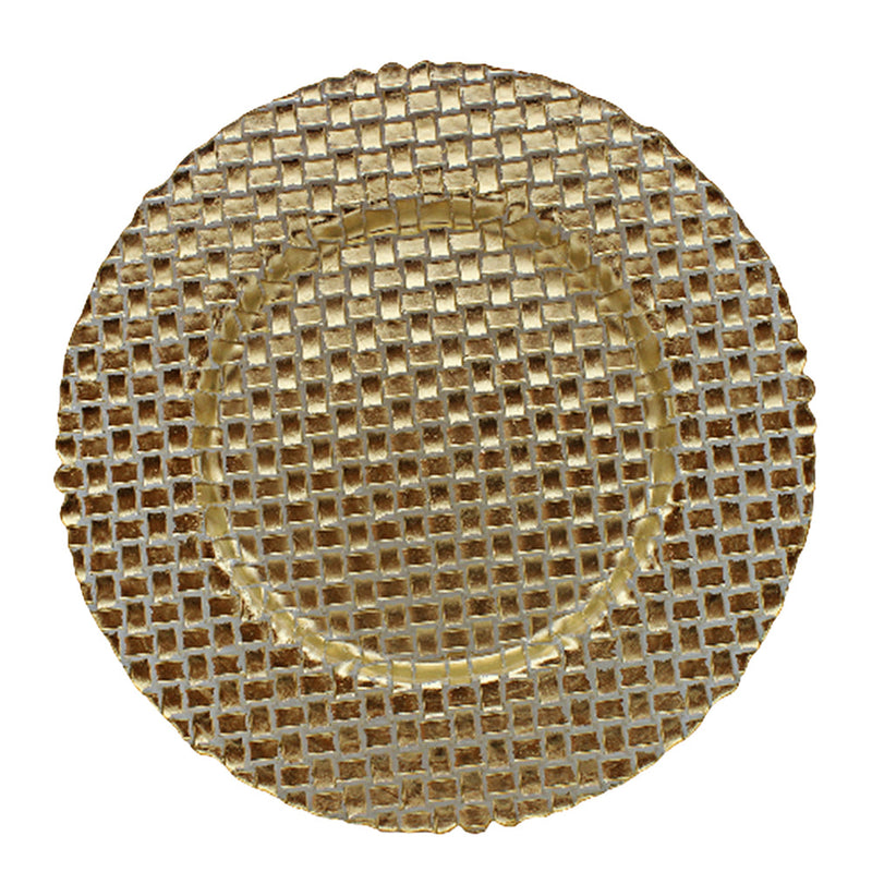 BOWRING - Tessa 32cm Gold Glass Charger