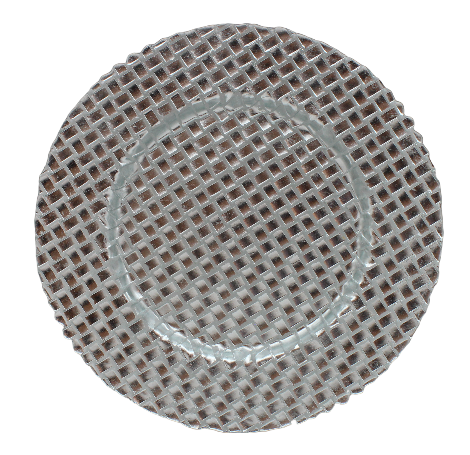 BOWRING - Tessa 32cm Silver Glass Charger