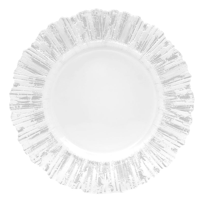 BOWRING - Capri 33cm Silver Glass Charger