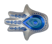 BOWRING - Charmed Glass Evil Eye Plate, White