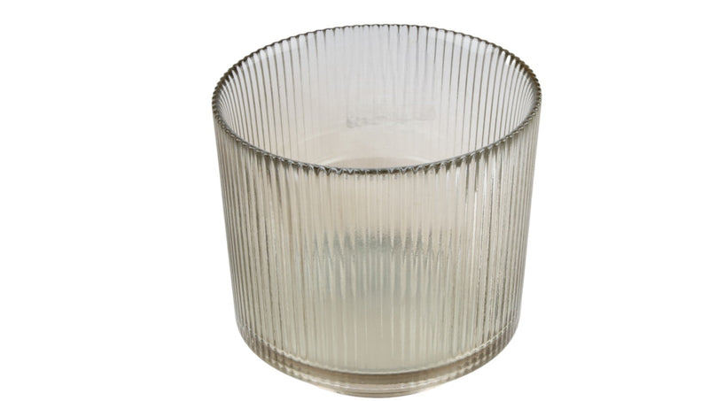 BOWRING - Avanti Glass Tealight Holder, Coffee Lustre