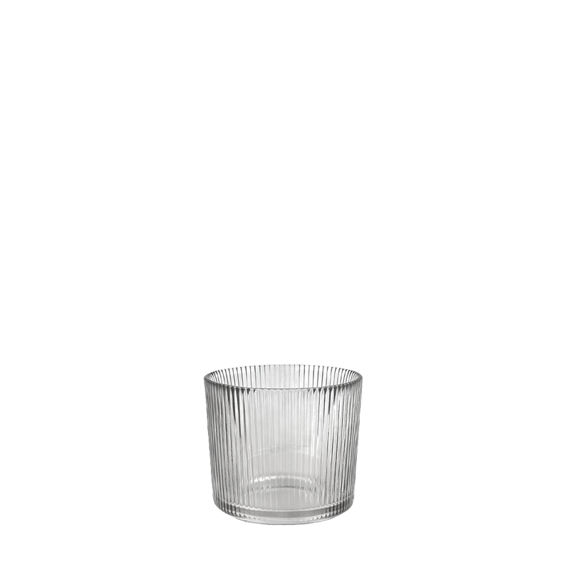 BOWRING - Avanti Glass Tealight Holder, Opal Grey