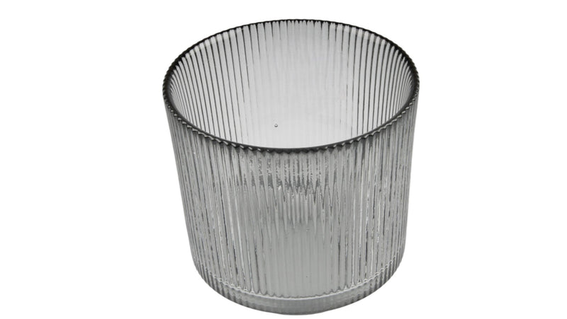 BOWRING - Avanti Glass Tealight Holder, Opal Grey