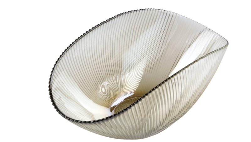 BOWRING - Radiance 26.5cm (10.43in) Oval Bowl, Coffee Lustre