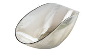 BOWRING - Radiance 40.5cm Glass Oval Bowl, Coffee Lustre