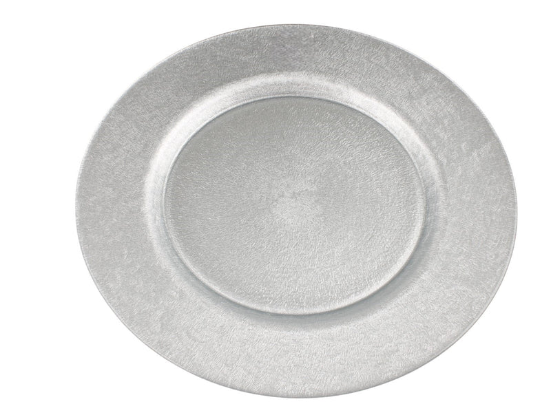 BOWRING - Symphony 32cm Silver Glass Charger