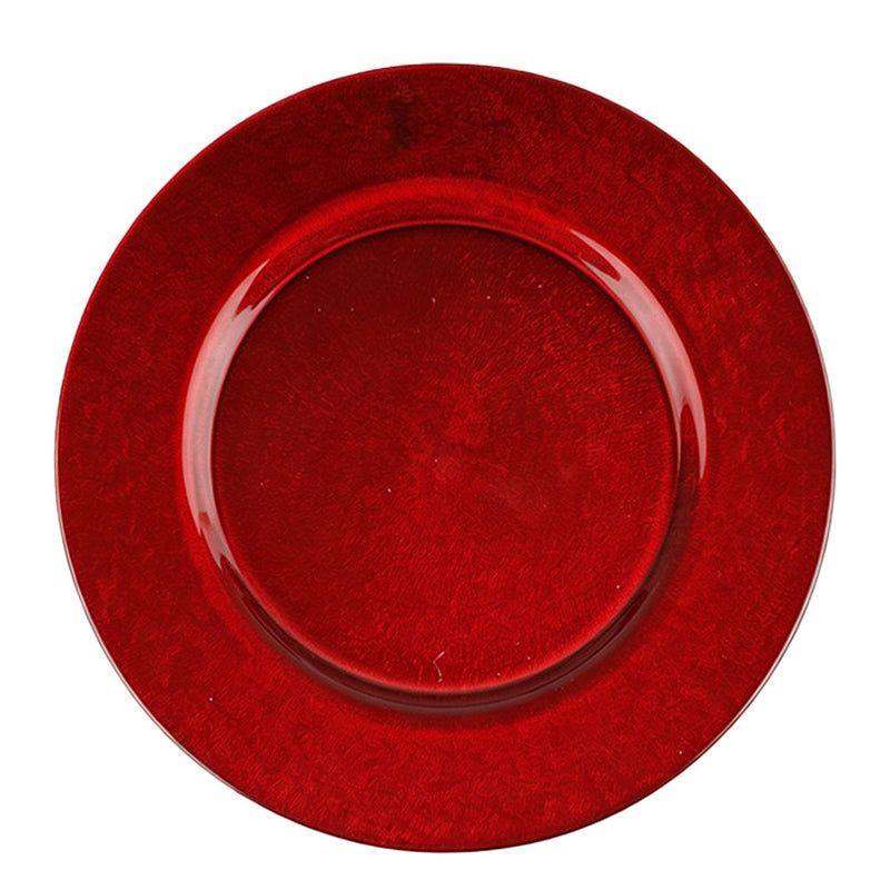 BOWRING - Symphony 32cm Red Glass Charger