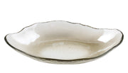 BOWRING - Nathan 28cm Oblong Glass Bowl, Coffee Lustre